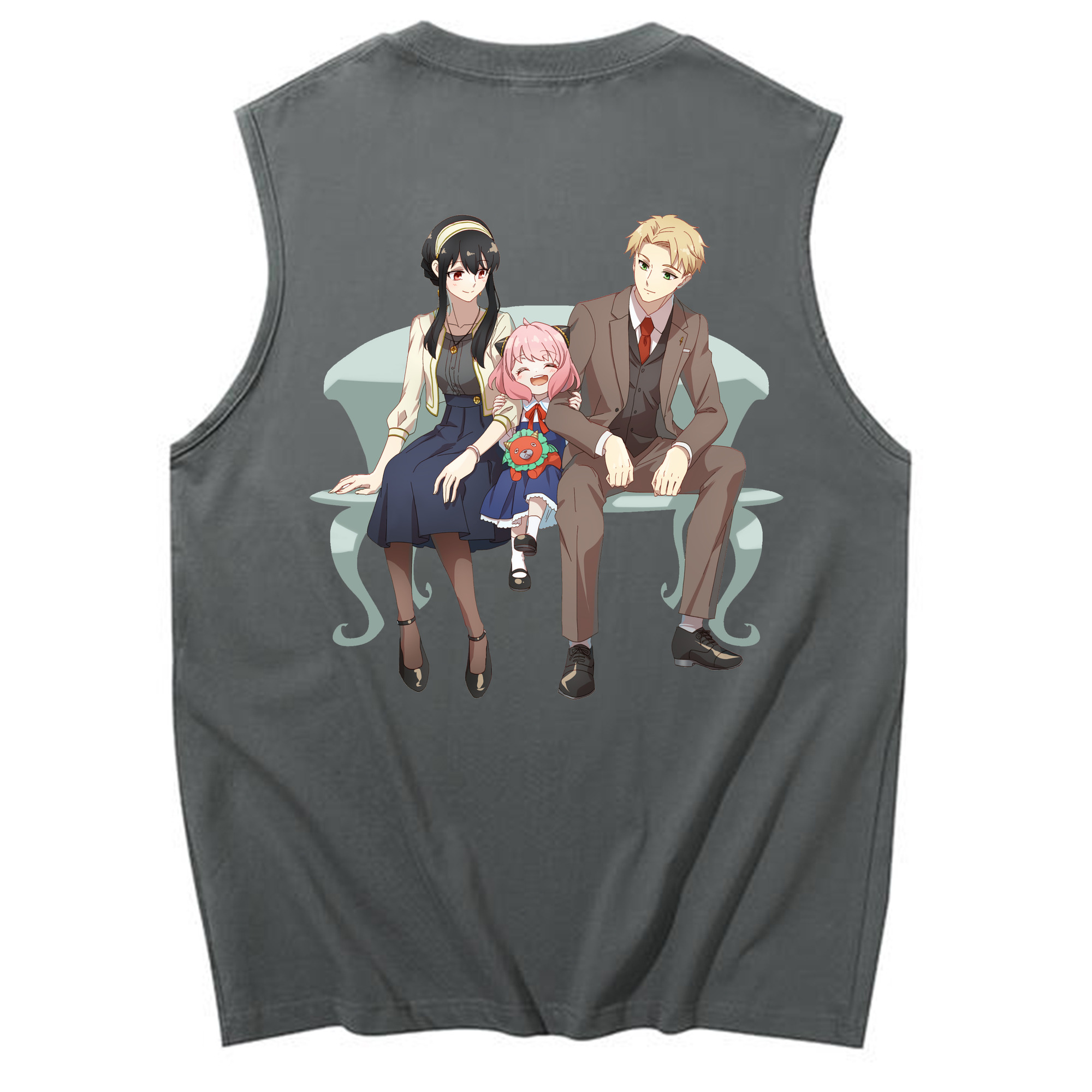 （画像用） SPY×FAMILY间谍家家酒 コットン100％タンクトップ（背面プリント）